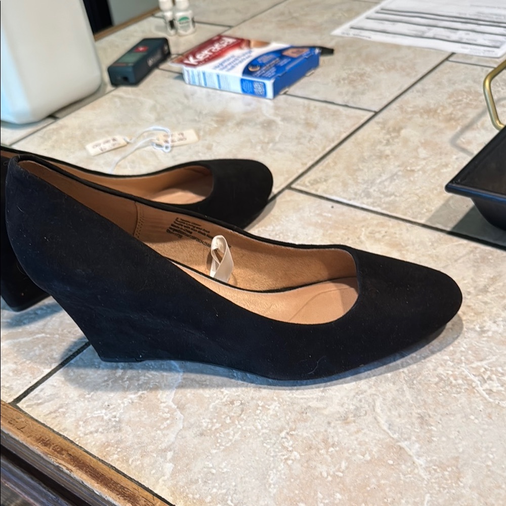 Target Elegant Black Wedge Shoes